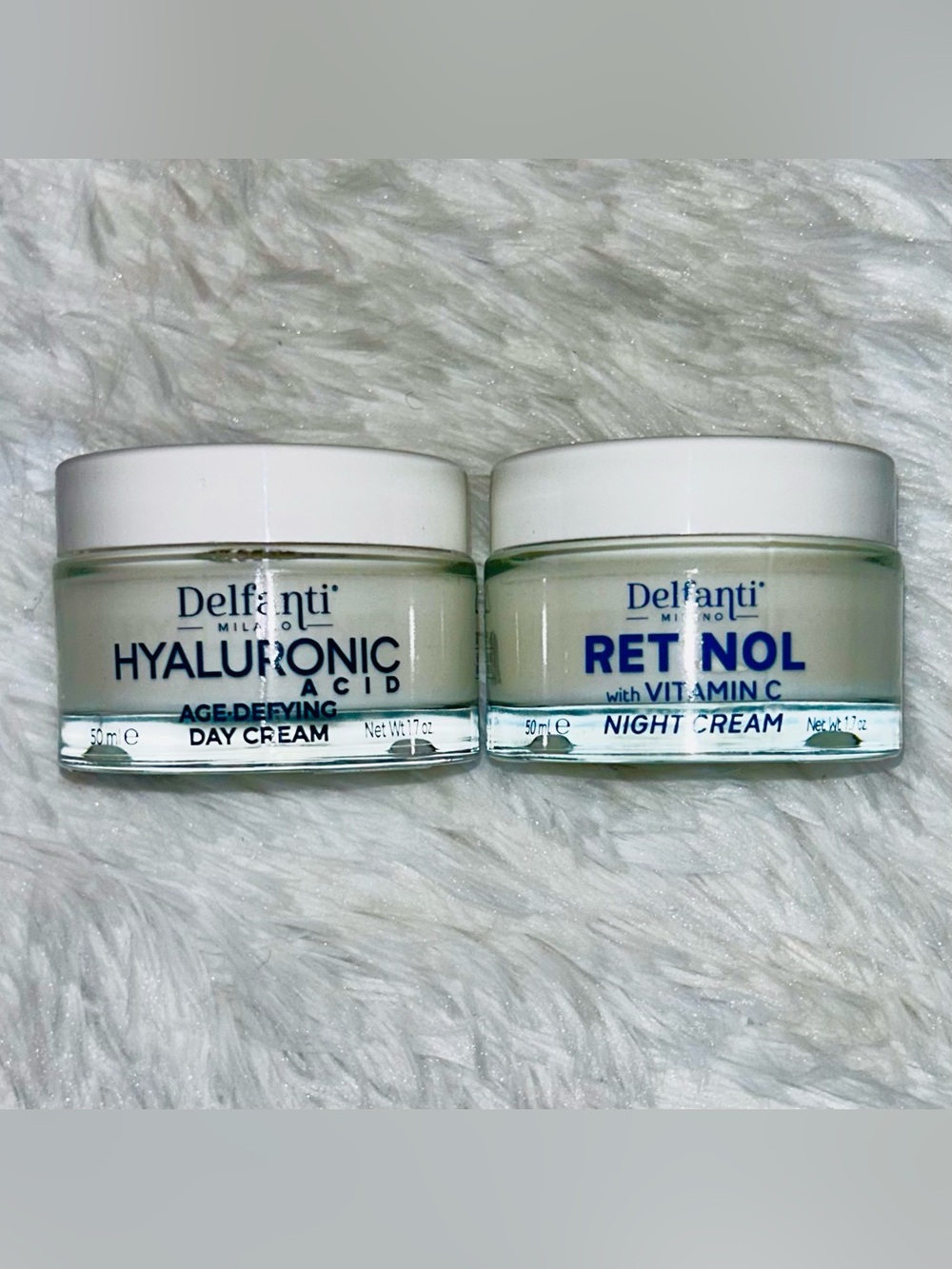 New Delfanti Hyaluronic Day Cream & Retinol Night Cream Set